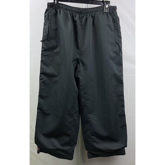 Prospirit Capri Track Pants Women L Gray Elastic Waist Fully Lined Pockets - Picture 12 of 12